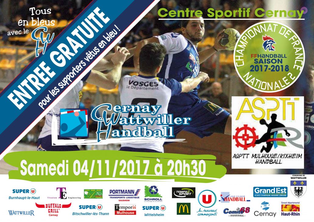 cernay wattwiller hand vs asptt mulhouse cernay wattwiller handball vs asptt mulhouse avec temps 2 sport