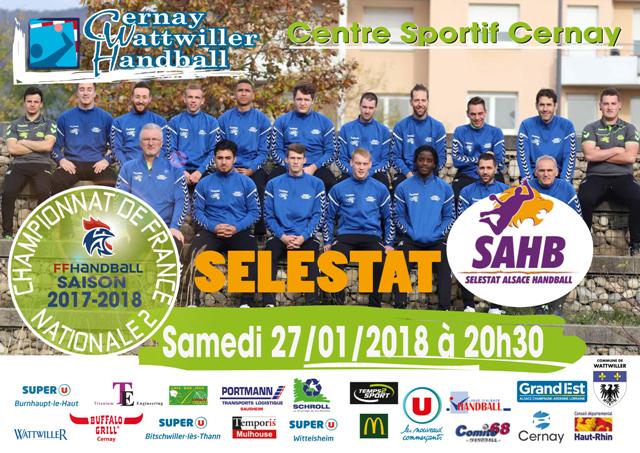 cernay wattwiller vs selestat temps2sport handball cernay vs selestat