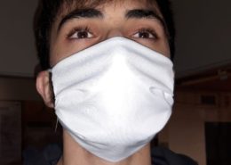 masque de protection blanc