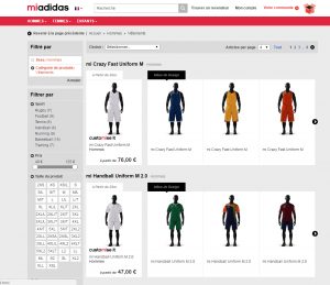 adidas miteam avec temps2sport equipement sportif