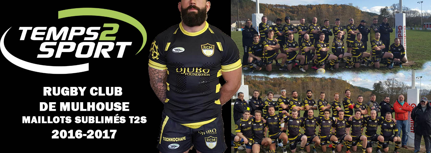Rugby Mulhouse maillot sublimes temps 2 sport