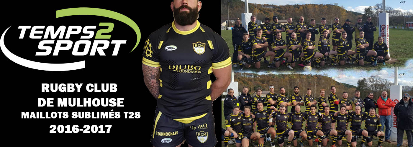 Mailllots sublimés pour le Rugby Club de Mulhouse