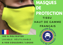 Masques de protection Prestige tissu haut de gamme