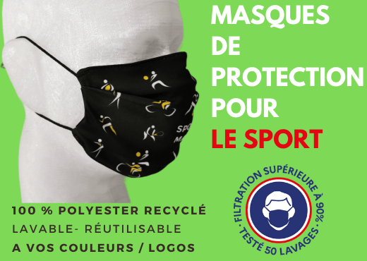 Les masques destinés à la pratique sportive sont déjà disponibles