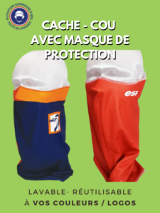 cache cou avec masque de protection temps2sport