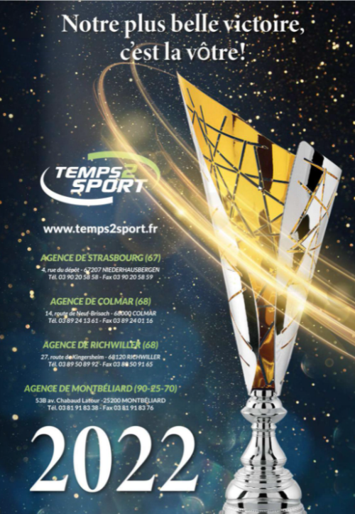 récompenses sportives Temps 2 sport Alsace