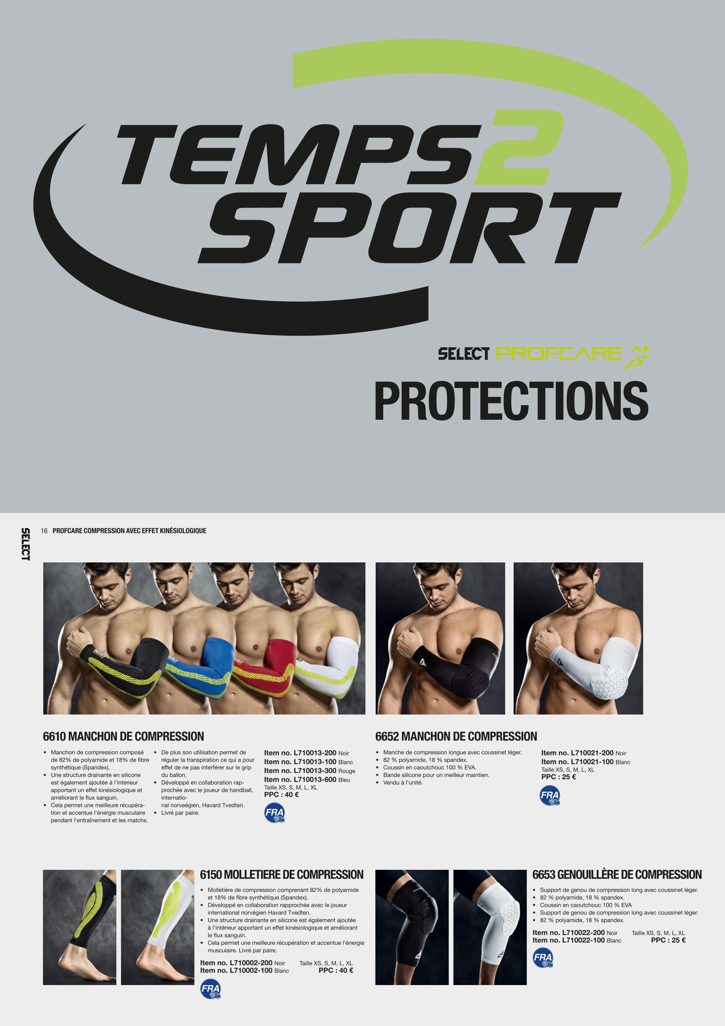 protections select Temps 2 Sport