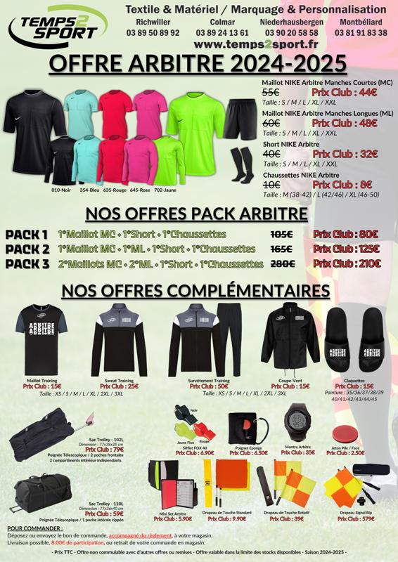 maillots arbitres NIKE 2025