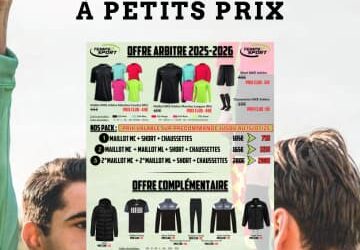 Commandez Vos Maillots Arbitres 2025-26 Chez Temps 2 Sport