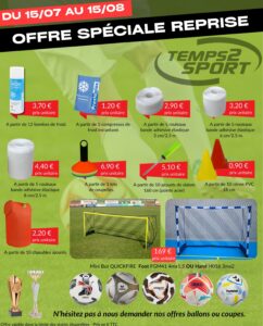 des prix canons en parapharmacie et petit matériel chez Temps 2 Sport