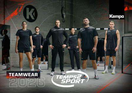 Collection Kempa 2026 chez Temps2sport Réseau