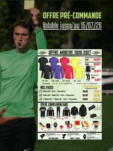 Une offre Arbitre Nike à ne pas manquer chez TEMPS 2 SPORT
