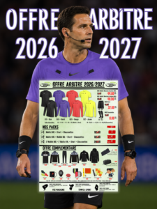 les maillots arbitre NIKE chez TEMPS 2 SPORT