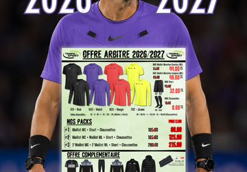 Commandez Vos Maillots Arbitres 2026-27 Chez Temps 2 Sport