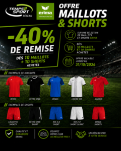 Offre de reprise ERIMA chez TEMPS 2 SPORT