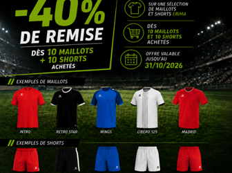Équipement Club Sport : Packs Licences Eldera & Erima à Prix Club | Temps2Sport