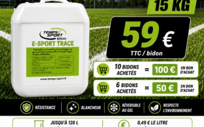 Peinture Traçage Terrain de Sport E-SPORT TRACE 15kg | Offre Temps 2 Sport